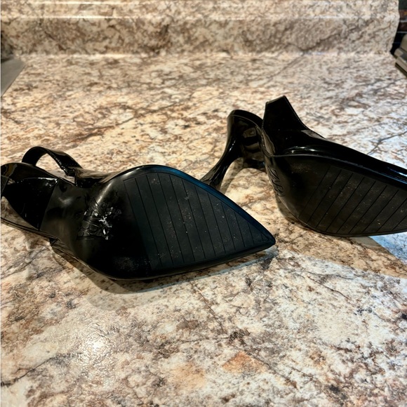 Black patent sling back heels from Zara - Picture 6 of 7